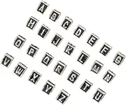HOODANCOS Jewelry Making Charms 26 Pcs Metal Alphabet Beads Kit for Diy Bracelet Alphabet Beads