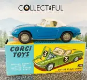 CORGI - #319 LOTUS ELAN COUPE - BLUE - DIECAST *BEAUTY* MINT IN ORIGINAL BOX