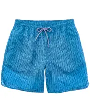 TailorByrd Abstract Chevron Pattern Swim Short