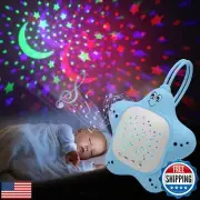 Portable Baby White Noise Sound Machine, Rechargeable Baby Soother with Proje