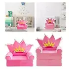 Kids Foldable Sofa Bed Princess Chair Washable Furniture Armchair for Playroom