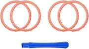 eXtremeRate 2 Pairs Accent Ring Trim Rings Replacement Parts for PS5 Controller Rings Protection Thumbsticks Accessories Compatible with PS5 Controller Accent Rings - Controller Not Included - Coral