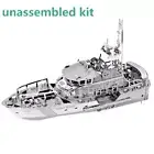1:100 3D Metal Lifeboat Model Military Ship Ornaments Display Unassembled Kit