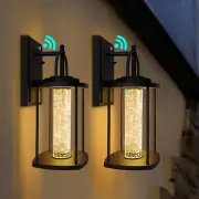 Black Dusk to Dawn Sensor LED Wall Lantern, 10W, 540 Lumen, IP65 Waterproof, Ide