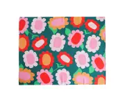 Annabel Trends Cotton Knit Throw Blanket Sofa Decor 125x150cm Flower Patch