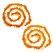 2 Pcs 6.6 Ft Feather Boas Feather for DIY Craft Sewing Trim Party Home Orange