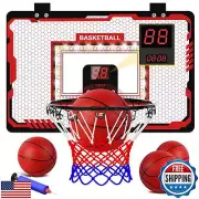 Taseyok Mini Basketball Hoop with Electronic Scoring, Timing Board, LED Light