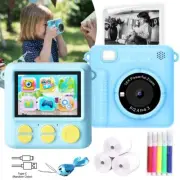 Kids Instant Print Camera Toy 2.4" Screen 1080P HD Kids Digital Camera USA