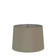 XS Drum Lamp Shade (10x8.5x7 H) - Dark Natural Linen - Linen Lamp Shade - ELSZ10857NLEU