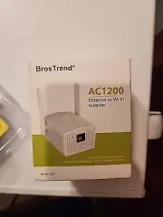 BrosTrend E1 Dual-Band AC1200 WiFi Booster & Signal Amplifier