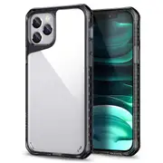 ZUSLAB iPhone 12 Pro 6.1" / 12 6.1" Case Tough Air Shock Absorption Protective Hard Back Cover for Apple - Black