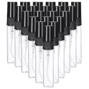 36 Pcs 5ml Glass Mini Perfume Sample Bottle Empty Mini Spray Bottle, Black