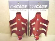 New-Old-Stock Catamount CatCages...Two Red Water Bottle Cages