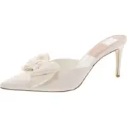 Dolce Vita Womens Kayli Satin Pointed Toe Dressy Mules Shoes BHFO 5606