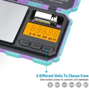Digital Mini Scale 200g-0.01g Smart Pocket Scale,50g Calibration Weight LCD Tare