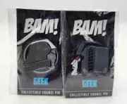MIP-BAM! GEEK Transformers(Starscream/Megatron) collectable enamel pins 2 pc set