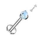 Piercing Ear Labret Titanium Stone Opalite