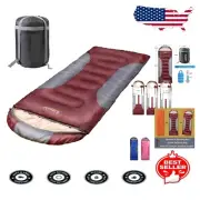 Extra Large 0 Degree Sleeping Bag with Compression Sack - For All Seasons