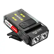 Warsun G9 Hands Motion Sensor LED Clip Headlamp Portable Super Bright Rechargeable Headlight Flashlight for Night Fishin