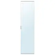 KAMMARTORP mirror door w soft closing hinges, grey, 50x195 cm
