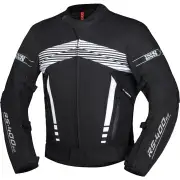 RS-400-ST 3.0 Waterproof Black White Textile Motorcycle Jacket