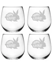 susquehanna Hoppy Easter Stemless Wine (Set of 4)