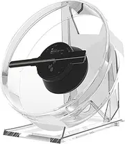 3D Holographic Advertising Lights, LED Desktop Model Fan Screen with Audio Playback with Transparent Cover Holographic Fan Festival Advertising Display