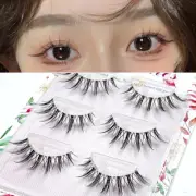 3 Pairs Faux Mink Lashes Fluffy Soft Wispy Volume False Eyelashes Eye Lashes