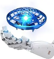 DEERC D12 Mini Drone for Kids, Hand-Controlled UFO Flying Ball with Shining LED Lights,5 Motion Sensors,360° Flips, 2 Speed Modes,Anti-Collision,Indoor UFO Toy Gifts for Boys and Girls