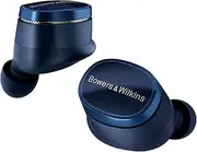 Bowers & Wilkins Pi8 True Wireless Active Noise Cancelling Headphones Bluetooth AptX Charging Case with Wireless Audio Transmission - Midnight Blue