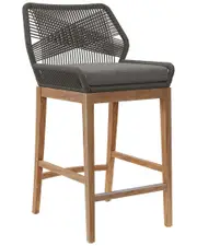 Modway Wellspring Outdoor Patio Teak Wood Bar Stool