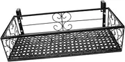 BESPORTBLE Sturdy Balcony Flowerpot Hanging Rack Metal Plant Pot Storage Rack and Clean Design