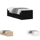 Bed Frame with Drawers Slatted Bed Base Mattress Base Bedroom Furniture vidaXL