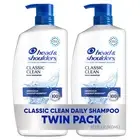 Head and Shoulders Classic Clean Anti Dandruff Shampoo 32 Oz Pack of 2