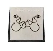 Disney X Baublebar Minnie Mouse Bows Shape Gold Tone Drop Dangle Earrings