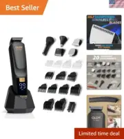 Multi-Functional Beard and Body Grooming Kit with Powerful Dual-Speed Trimmer