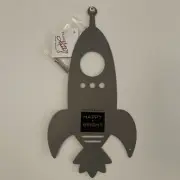 Metal Spaceship Wall Decor for Kids Room, Primitives by Kathy Happy & Bright