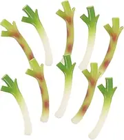 Vaguelly 10pcs Kitchen Decoration Fake Vegetables Lifelike Food Vegetable Artificial Food Model False Vegetable Artificial Vegetable Decor Fake Garlic Ornament Lifelike Green Onions PVC