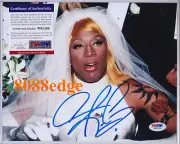 "DENNIS RODMAN" SIGNED AUTO PSA/DNA AUTHENTICATED 10x8 AUTOGRAPH "WEDDING DRESS"
