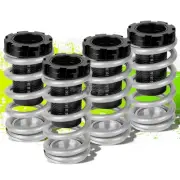 BLACK SCALED 1-4" HEIGHT SILVER ADJUSTABLE COILOVER SPRING FOR 88-00 EK EG/DC (for: Honda Civic)