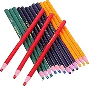 ULDIGI Art Sketching Pencils Set 15pcs Wax Fabric Marking Pencils Non-Sharpening Easy to Use Lightweight Safe for Boys and Girls Vibrant Colors for Drawing Crafts