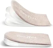Adjustable Orthopedic Heel Lift Inserts Gel Height Increase Insoles for Women Men Leg Length Discrepancy, Heel Pain, Heel Spurs, 4-Layer Stackable Gel Shoe Lifts Lift Shorter Leg Uneven Hips