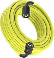 1/4 Pressure Washer Hose 8M,Power Washer Hose Kink Free High Pressure Hose M22 14MM Solid Fittings Pressur Washer Replacement Hose Light Weight Yellow XD