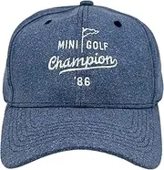 [Crazy Dog T-shirts] Mini Golf Champion Hat Funny Retro Putt Putt Champ Graphic Cap