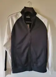 Orginal Use Men's Black/White Track Jacket, Size Small
