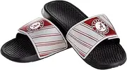 FOCO Men's NCAA College Team Logo Shower Sport Legacy Slide Flip Flop Sandals Alabama Velcro Medium