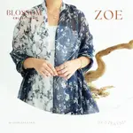 ZOE SHAWL BLOSSOM 系列 THE BEST KAYND 高級圍巾披肩羊絨圍巾披肩羊絨頭巾蠟染面料