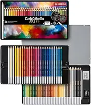 STABILO CarbOthello Premium Colouring Pencil - Pastel Pencil Tin of 60