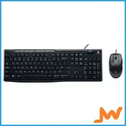 Logitech MK200 Media Corded Keyboard and Mouse Combo