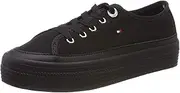 [Tommy Hilfiger] Women's Signature Flatform Trainers Signature Flatform Trainers